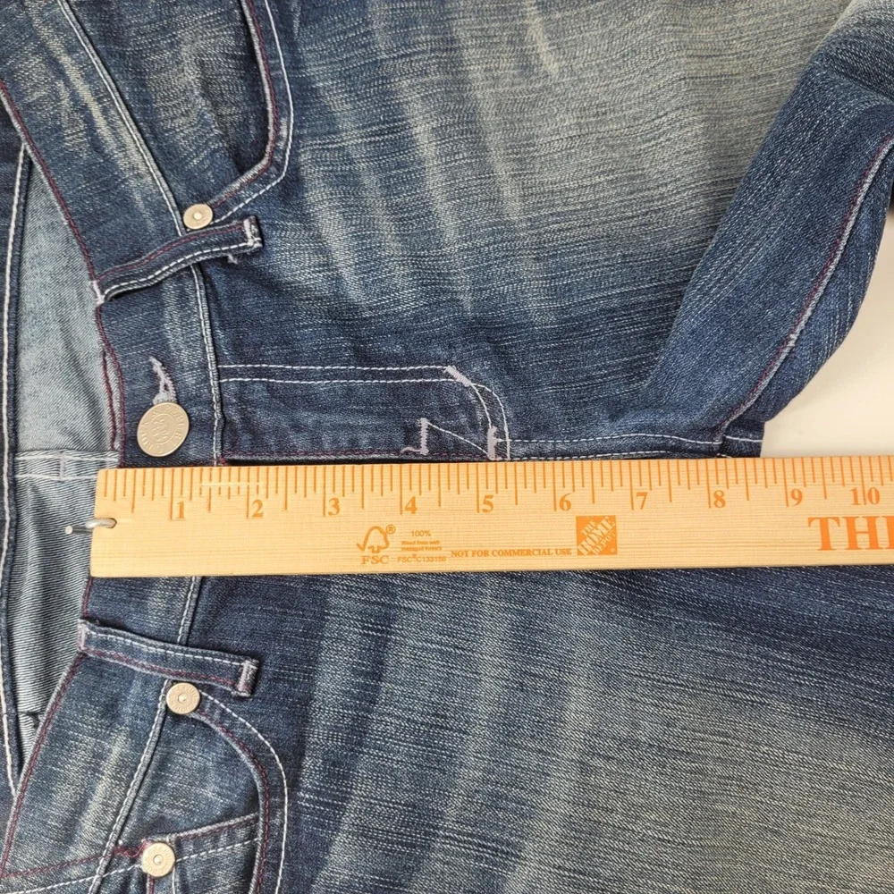 Rock & Republic Kassandra Blue Bootcut Jeans‎ Size 29 Rhinestone Back Pocket USA